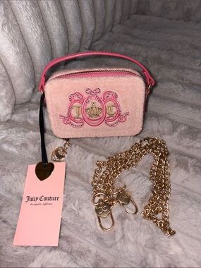 💖 Juicy Couture Juicy Lovers Club Mini Wristlet Purse with dual strap 💖
